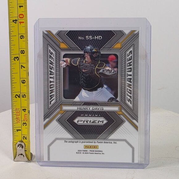 2023 Panini Prizm Sensational Signatures Henry Davis Rookie Card Autographed Pit - Picture 4 of 9